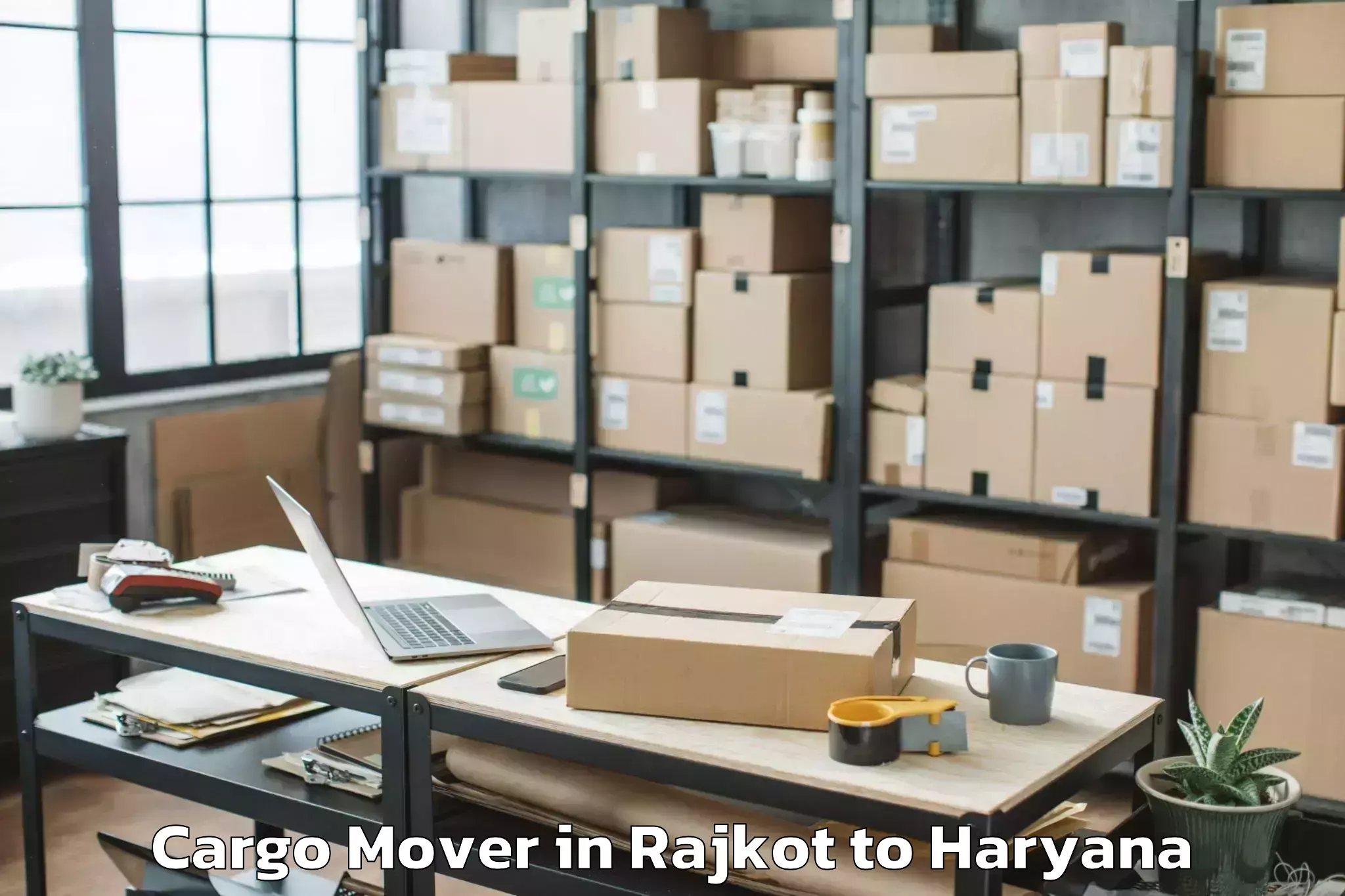 Leading Rajkot to Ganaur Cargo Mover Provider